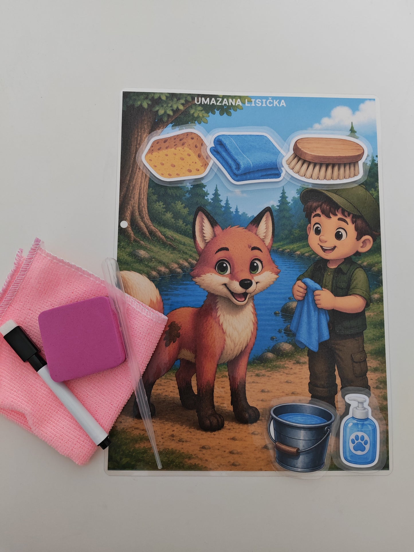 Gozdna pustolovščina – razvojna mapica za simbolno igro in fino motoriko (3+ let)