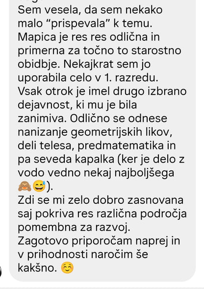 Mapica, ki vodi igro in spodbuja razvoj otroka (3-5let)
